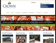 Tablet Screenshot of crownrecyclingfacility.net